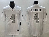 Men's Las Vegas Raiders #4 Aidan O'Connell White Vapor Untouchable Jersey,baseball caps,new era cap wholesale,wholesale hats